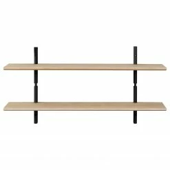 Studio Copenhagen Étagère murale Lautaro IX - Partiellement en chêne massif - Chêne clair / Chêne noir -loftscape Boutique 1000216683 200820 06190700293 DETAILS P000000001000216683