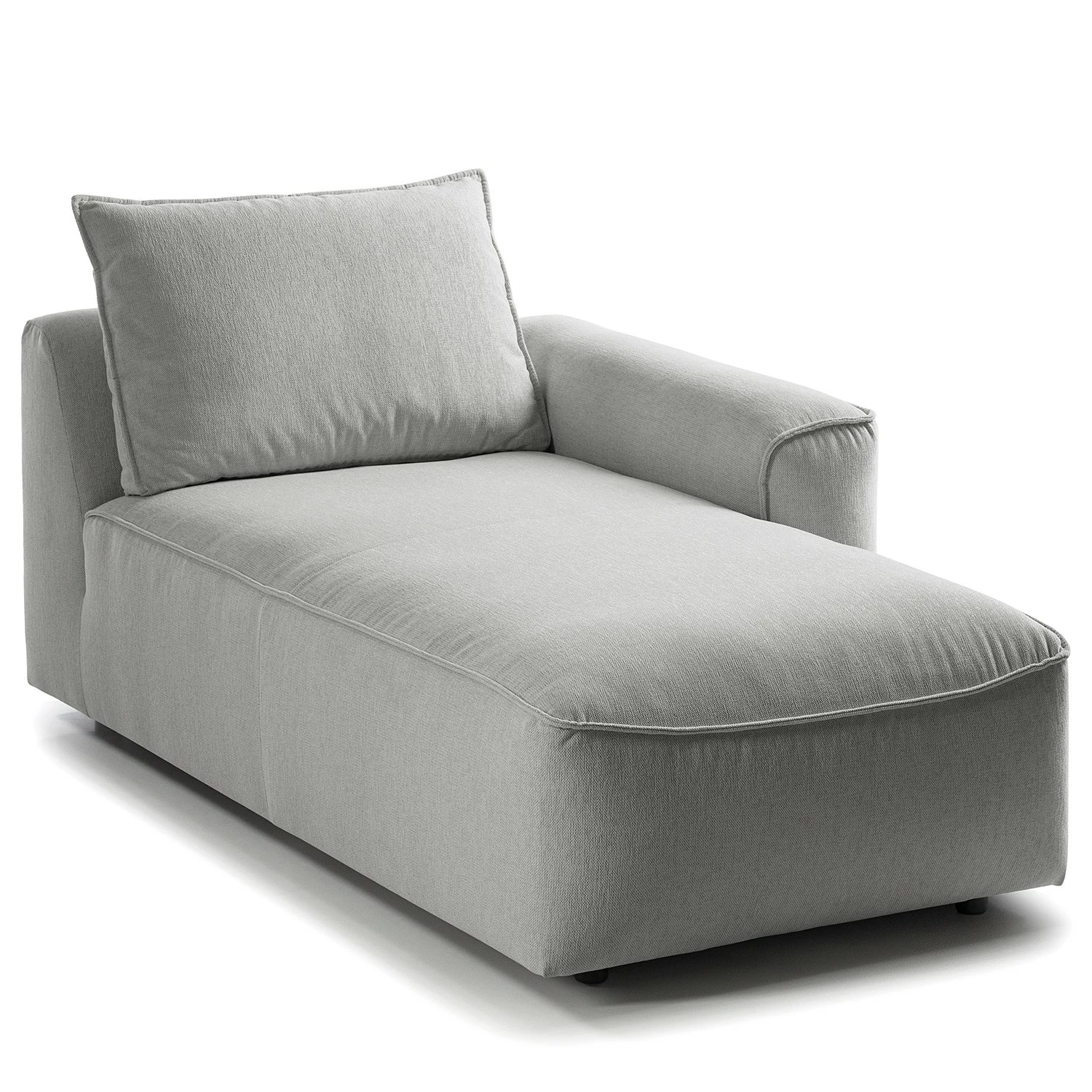 Studio Copenhagen Méridienne Buckley II - Tissu Saia: Gris clair - Accoudoir monté à droite (vu de face) 3 Studio Copenhagen Méridienne Buckley II - Tissu Saia: Gris clair - Accoudoir monté à droite (vu de face)