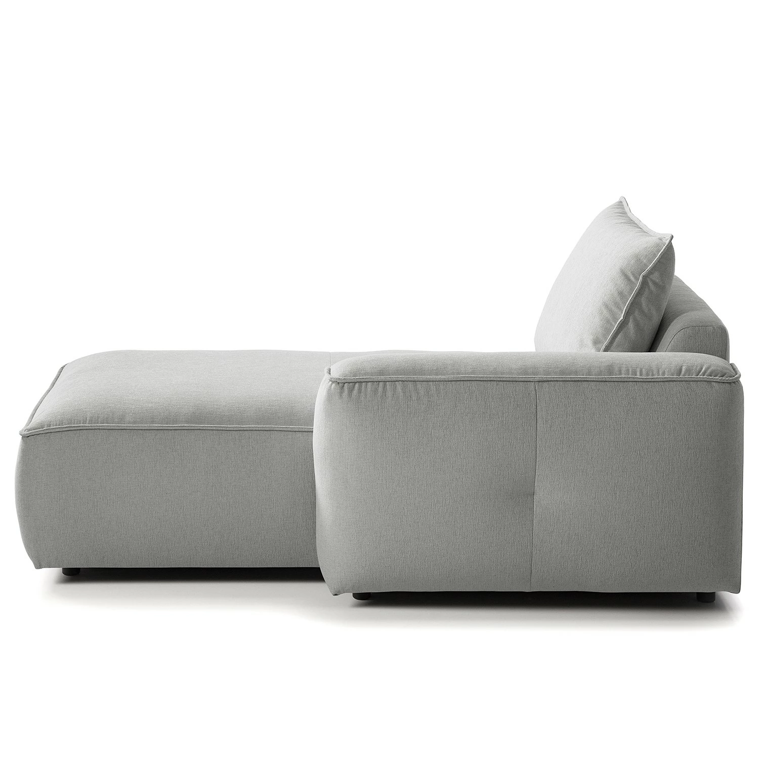 Studio Copenhagen Méridienne Buckley II - Tissu Saia: Gris clair - Accoudoir monté à droite (vu de face) 7 Studio Copenhagen Méridienne Buckley II - Tissu Saia: Gris clair - Accoudoir monté à droite (vu de face) – Image 5