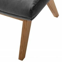 Studio Copenhagen Repose-pieds Marols - Velours Shyla: Gris - Chêne clair -loftscape Boutique 1000217126 201117 16580900013 DETAILS P000000001000217126