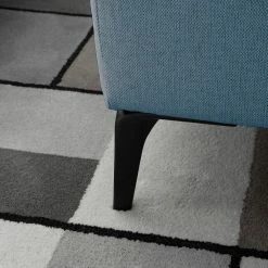 Studio Copenhagen Repose-pieds capitonné Berrie - Tissu Saia: Bleu jean -loftscape Boutique 1000217246 210215 12145600048 DETAILS P000000001000217246