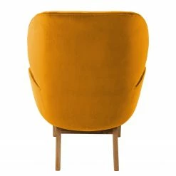 Studio Copenhagen Fauteuil Marols - Velours Shyla: Orange jaune - Chêne clair -loftscape Boutique 1000217270 201117 15583900148 DETAILS P000000001000217270
