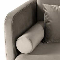 Jack & Alice Canapé convertible Teresina - Velours - Platine - Largeur : 192 cm - Alignement à gauche -loftscape Boutique 1000217673 211006 061518000131 DETAILS P000000001000217673