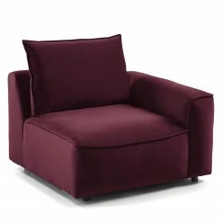 Studio Copenhagen Grand canapé Buckley I - Velours Shyla: Aubergine -loftscape Boutique 1000217675 201203 16454500180 DETAILS P000000001000217675