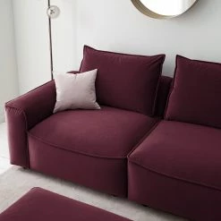 Studio Copenhagen Grand canapé Buckley I - Velours Shyla: Aubergine -loftscape Boutique 1000217675 210120 11203200066 DETAILS P000000001000217675