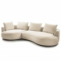 Studio Copenhagen Grand canapé Buckley II - Tissu Saia: Beige - Alignement à gauche