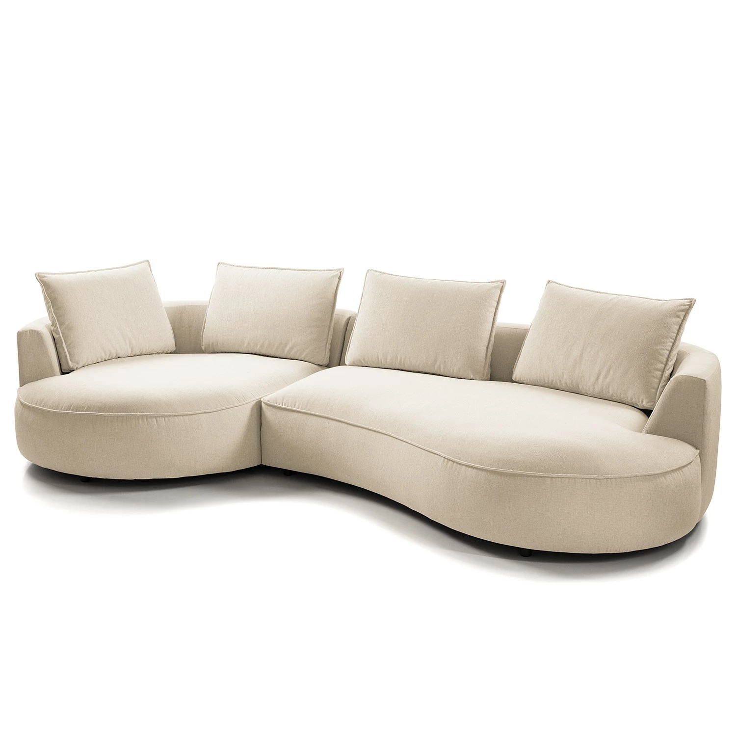 Studio Copenhagen Grand canapé Buckley II - Tissu Saia: Beige - Alignement à gauche 3 Studio Copenhagen Grand canapé Buckley II - Tissu Saia: Beige - Alignement à gauche