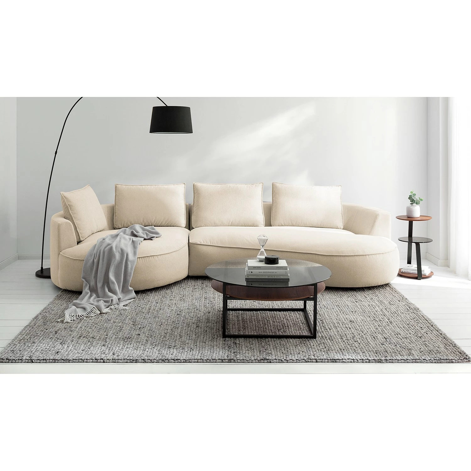 Studio Copenhagen Grand canapé Buckley II - Tissu Saia: Beige - Alignement à gauche 18 Studio Copenhagen Grand canapé Buckley II - Tissu Saia: Beige - Alignement à gauche – Image 16