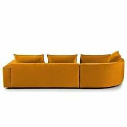 Studio Copenhagen Canapé d’angle Buckley I - Velours Shyla: Orange jaune - Méridienne courte à gauche (vue de face) -loftscape Boutique 1000217929 201119 12203400352 DETAILS P000000001000217929