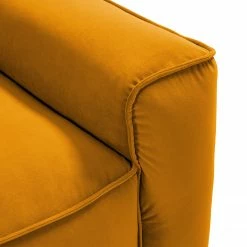 Studio Copenhagen Canapé d’angle Buckley I - Velours Shyla: Orange jaune - Méridienne courte à gauche (vue de face) -loftscape Boutique 1000217929 201119 12203400355 DETAILS P000000001000217929