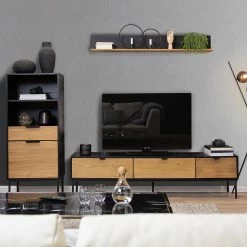 Studio Copenhagen Étagère Xavi - Placage en bois véritable / Métal - Chêne / Chêne noir 18 Studio Copenhagen Étagère Xavi - Placage en bois véritable / Métal - Chêne / Chêne noir -loftscape Boutique 1000218026 220107 12570000066 MOOD DETAILS P000000001000218026 mood