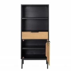 Studio Copenhagen Étagère Xavi - Placage en bois véritable / Métal - Chêne / Chêne noir 20 Studio Copenhagen Étagère Xavi - Placage en bois véritable / Métal - Chêne / Chêne noir -loftscape Boutique 1000218026 220107 12570000078 DETAILS P000000001000218026