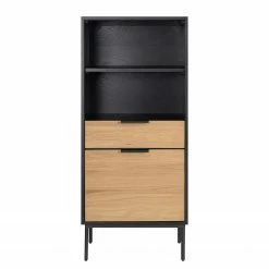 Studio Copenhagen Étagère Xavi - Placage en bois véritable / Métal - Chêne / Chêne noir 21 Studio Copenhagen Étagère Xavi - Placage en bois véritable / Métal - Chêne / Chêne noir -loftscape Boutique 1000218026 220107 12570000080 DETAILS P000000001000218026