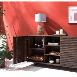 Studio Copenhagen Buffet Kirley III - Acacia massif - Acacia foncé -loftscape Boutique 1000218057 210420 08100400005 DETAILS P000000001000218057