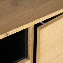 Studio Copenhagen Meuble TV Flox I - Placage en bois véritable / Métal -Chêne / Noir 23 Studio Copenhagen Meuble TV Flox I - Placage en bois véritable / Métal -Chêne / Noir -loftscape Boutique 1000218126 210720 12013300005 DETAILS P000000001000218126