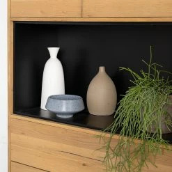 Studio Copenhagen Buffet haut Flox - Placage en bois véritable / Métal -Chêne / Noir -loftscape Boutique 1000218128 211020 14274300072 DETAILS P000000001000218128