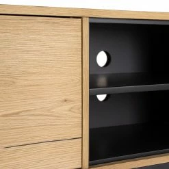 Studio Copenhagen Meuble TV Flox II - Placage en bois véritable / Métal -Chêne / Noir 23 Studio Copenhagen Meuble TV Flox II - Placage en bois véritable / Métal -Chêne / Noir -loftscape Boutique 1000218134 210720 12062200009 DETAILS P000000001000218134