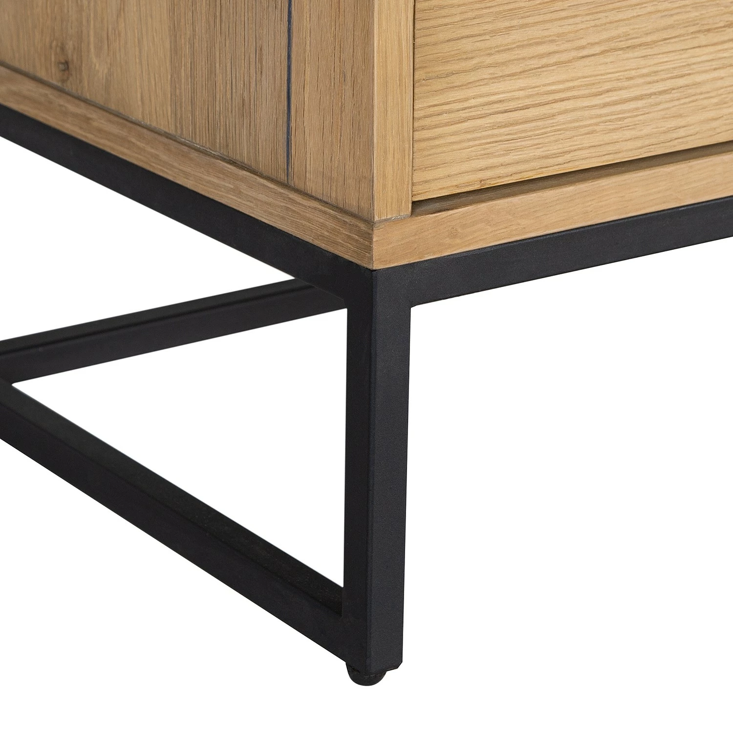 Studio Copenhagen Meuble TV Flox II - Placage en bois véritable / Métal -Chêne / Noir 11 Studio Copenhagen Meuble TV Flox II - Placage en bois véritable / Métal -Chêne / Noir – Image 9