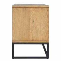 Studio Copenhagen Meuble TV Flox II - Placage en bois véritable / Métal -Chêne / Noir 20 Studio Copenhagen Meuble TV Flox II - Placage en bois véritable / Métal -Chêne / Noir -loftscape Boutique 1000218134 210720 12091600017 DETAILS P000000001000218134