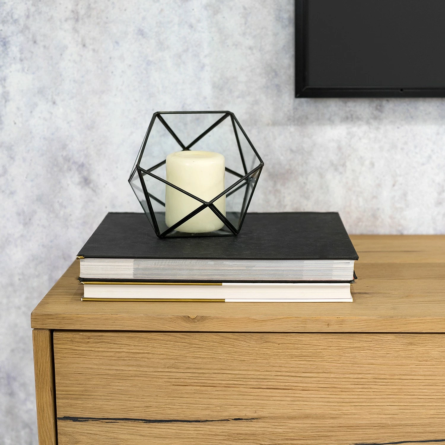 Studio Copenhagen Meuble TV Flox II - Placage en bois véritable / Métal -Chêne / Noir 13 Studio Copenhagen Meuble TV Flox II - Placage en bois véritable / Métal -Chêne / Noir – Image 11