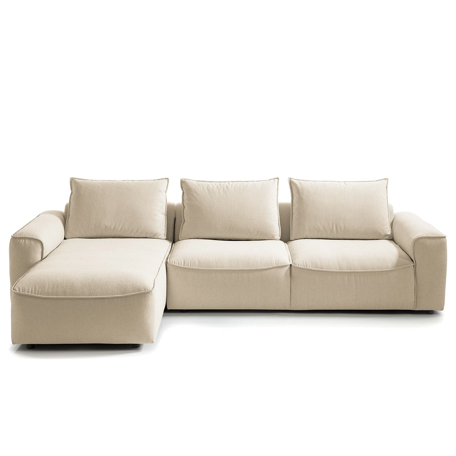 Studio Copenhagen Canapé d’angle Buckley II - Tissu Saia: Beige - Méridienne courte à gauche (vue de face) 7 Studio Copenhagen Canapé d’angle Buckley II - Tissu Saia: Beige - Méridienne courte à gauche (vue de face) – Image 5
