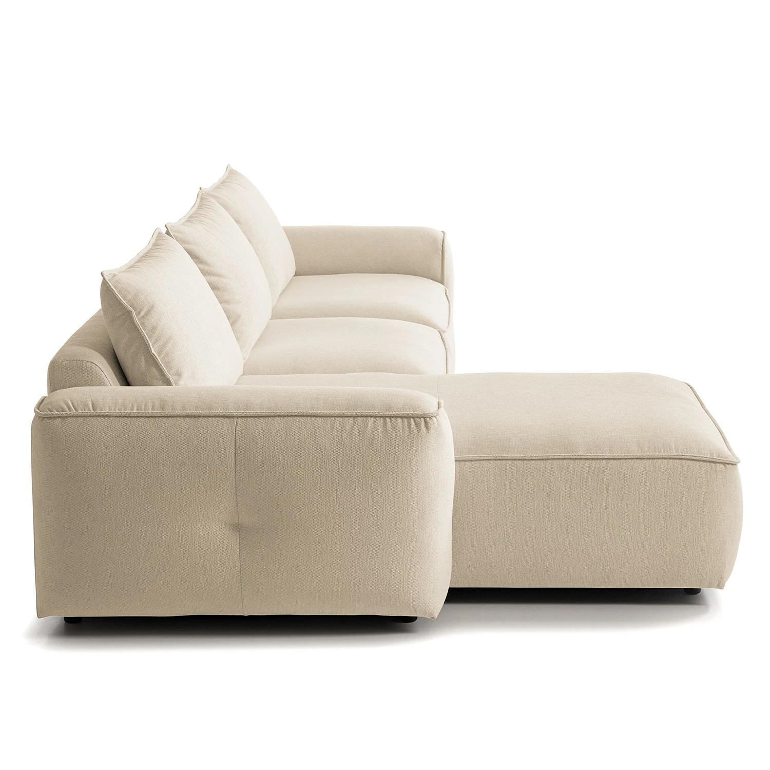 Studio Copenhagen Canapé d’angle Buckley II - Tissu Saia: Beige - Méridienne courte à gauche (vue de face) 10 Studio Copenhagen Canapé d’angle Buckley II - Tissu Saia: Beige - Méridienne courte à gauche (vue de face) – Image 8