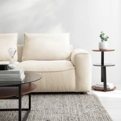 Studio Copenhagen Canapé d’angle Buckley II - Tissu Saia: Beige - Méridienne courte à gauche (vue de face) 35 Studio Copenhagen Canapé d’angle Buckley II - Tissu Saia: Beige - Méridienne courte à gauche (vue de face) -loftscape Boutique 1000218155 210215 12151300479 DETAILS P000000001000218155