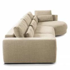 Studio Copenhagen Canapé d’angle Willows II - Tissu Amila: Beige - Méridienne longue à droite (vue de face) -loftscape Boutique 1000218193 201215 18325600128 DETAILS P000000001000218193