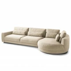 Studio Copenhagen Canapé d’angle Willows II - Tissu Amila: Beige - Méridienne longue à droite (vue de face) -loftscape Boutique 1000218193 201215 18325600131 DETAILS P000000001000218193