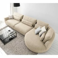 Studio Copenhagen Canapé d’angle Willows II - Tissu Amila: Beige - Méridienne longue à droite (vue de face) -loftscape Boutique 1000218193 210119 16175500449 MOOD DETAILS P000000001000218193 mood