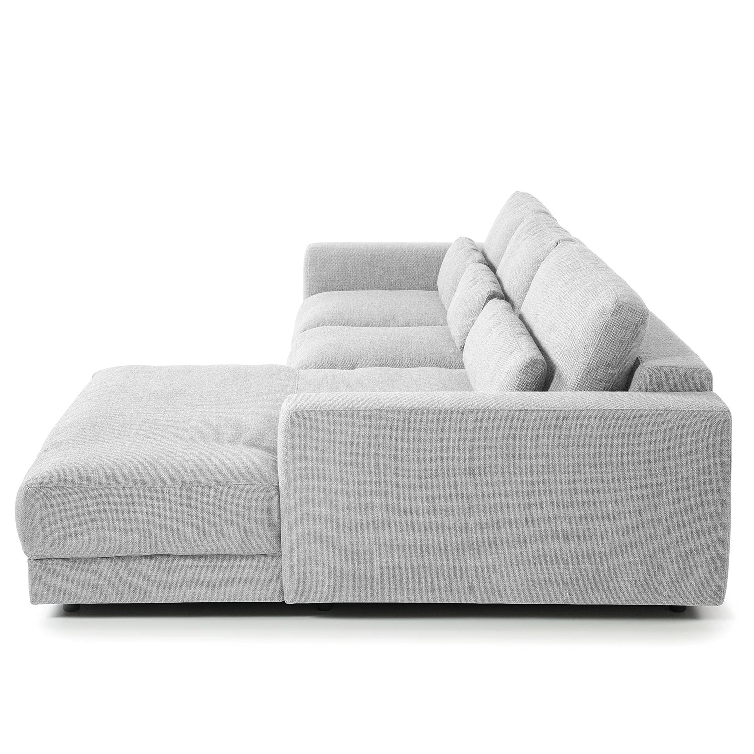 Studio Copenhagen Canapé d’angle Willows III - Tissu Amila: Gris clair - Méridienne courte à droite (vue de face) 9 Studio Copenhagen Canapé d’angle Willows III - Tissu Amila: Gris clair - Méridienne courte à droite (vue de face) – Image 7