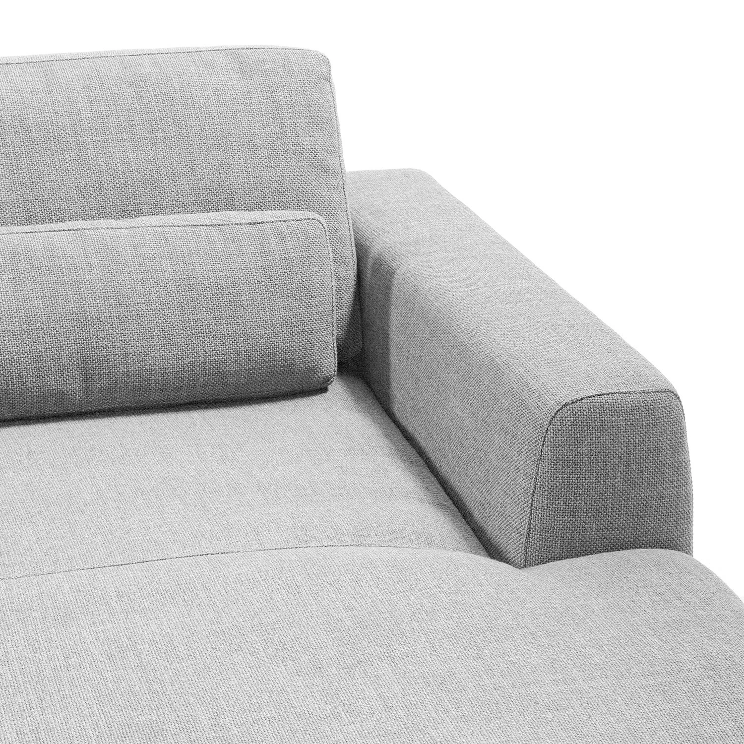 Studio Copenhagen Canapé d’angle Willows III - Tissu Amila: Gris clair - Méridienne courte à droite (vue de face) 19 Studio Copenhagen Canapé d’angle Willows III - Tissu Amila: Gris clair - Méridienne courte à droite (vue de face) – Image 17