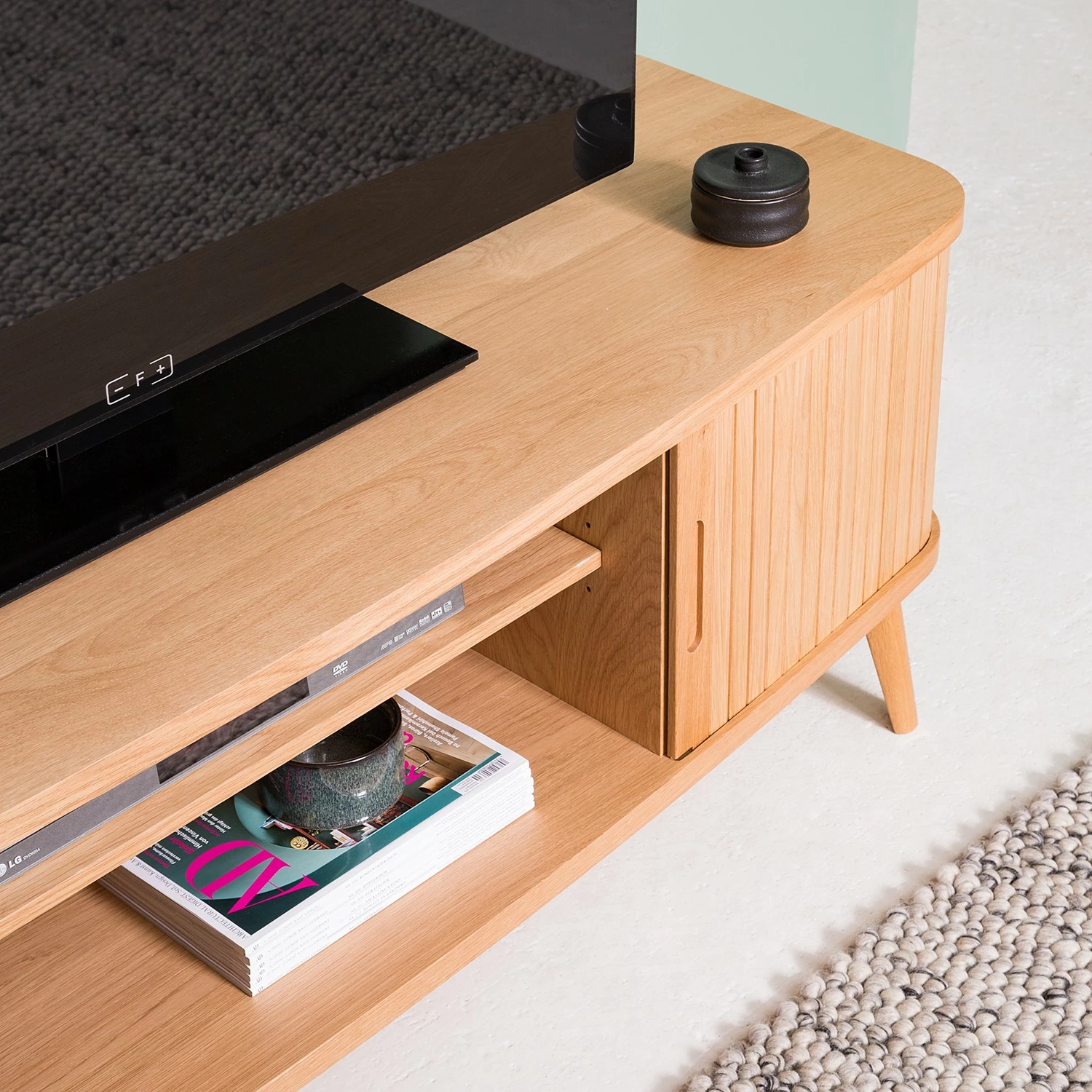 Mørteens Meuble TV Hanck - Partiellement en chêne massif 13 Mørteens Meuble TV Hanck - Partiellement en chêne massif – Image 11