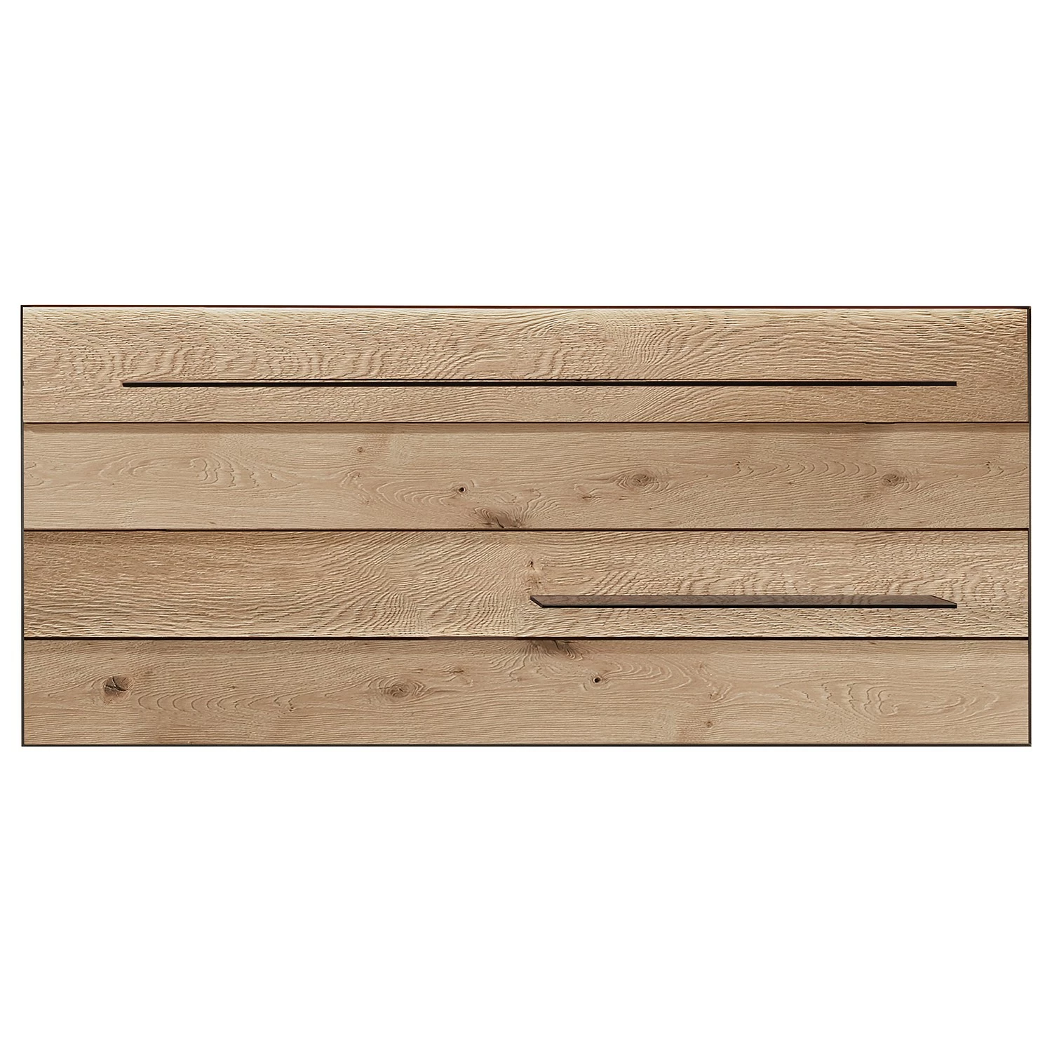 GWINNER Ensemble meubles TV Misano III (2 élém.) - Placage en bois véritable / Verre - Planches de chêne / Gris - Blanc / Chêne sauvage - Sans éclairage 4 GWINNER Ensemble meubles TV Misano III (2 élém.) - Placage en bois véritable / Verre - Planches de chêne / Gris - Blanc / Chêne sauvage - Sans éclairage – Image 2