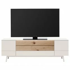 GWINNER Ensemble meubles TV Misano III (2 élém.) - Placage en bois véritable / Verre - Planches de chêne / Gris - Blanc / Chêne sauvage - Sans éclairage 12 GWINNER Ensemble meubles TV Misano III (2 élém.) - Placage en bois véritable / Verre - Planches de chêne / Gris - Blanc / Chêne sauvage - Sans éclairage -loftscape Boutique 1000218318 200828 11263900045 DETAILS P000000001000218318