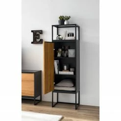 Red Living Armoire Barview I - Placage en chêne - Chêne / Anthracite -loftscape Boutique 1000218361 210413 12581000017 MOOD DETAILS P000000001000218361 mood