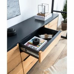 Red Living Buffet Barview I - Placage en chêne - Chêne / Anthracite -loftscape Boutique 1000218372 210527 08075200002 MOOD DETAILS P000000001000218372 mood