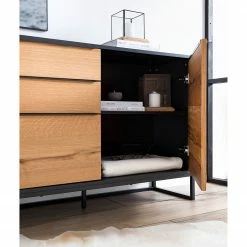 Red Living Buffet Barview I - Placage en chêne - Chêne / Anthracite -loftscape Boutique 1000218372 210527 08075200003 MOOD DETAILS P000000001000218372 mood