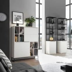 Fredriks Étagère White Hall - Blanc mat / Noir -loftscape Boutique 1000218374 210302 11190200001 MOOD DETAILS P000000001000218374 mood