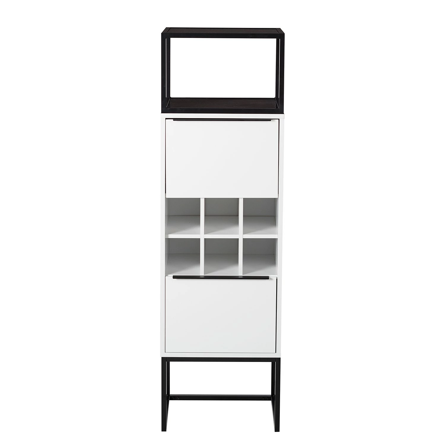 Fredriks Armoire White Hall II - Blanc mat / Noir 6 Fredriks Armoire White Hall II - Blanc mat / Noir – Image 5