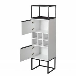 Fredriks Armoire White Hall II - Blanc mat / Noir 24 Fredriks Armoire White Hall II - Blanc mat / Noir -loftscape Boutique 1000218376 210303 09052000003 DETAILS P000000001000218376