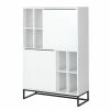 Fredriks Buffet haut White Hall - Blanc mat / Noir -loftscape Boutique 1000218378 210311 12363800001 IMAGE P000000001000218378
