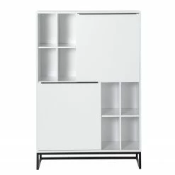 Fredriks Buffet haut White Hall - Blanc mat / Noir -loftscape Boutique 1000218378 210311 12363900002 DETAILS P000000001000218378