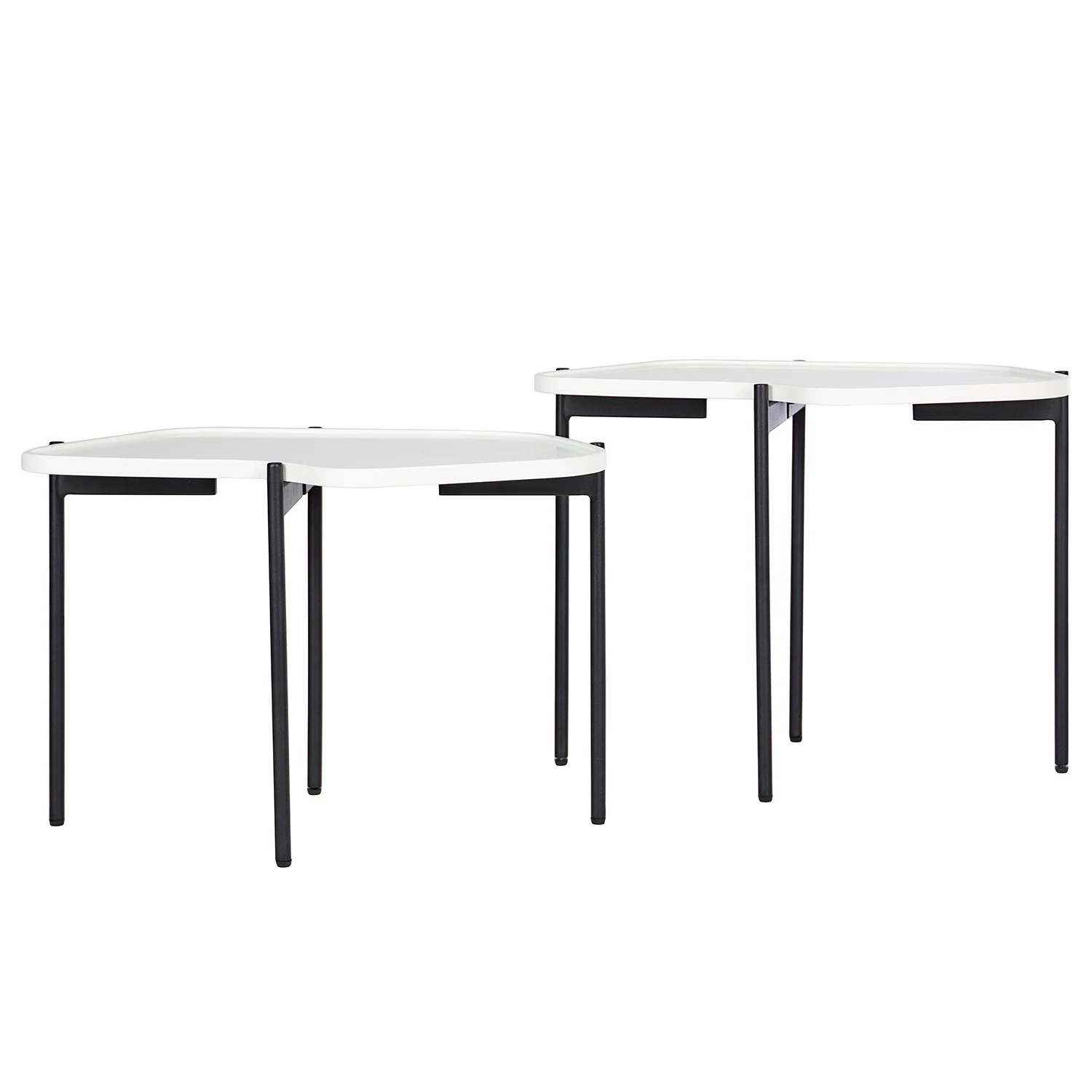 Red Living Bouts de canapé Morand (lot de 2) - Blanc 3 Red Living Bouts de canapé Morand (lot de 2) - Blanc