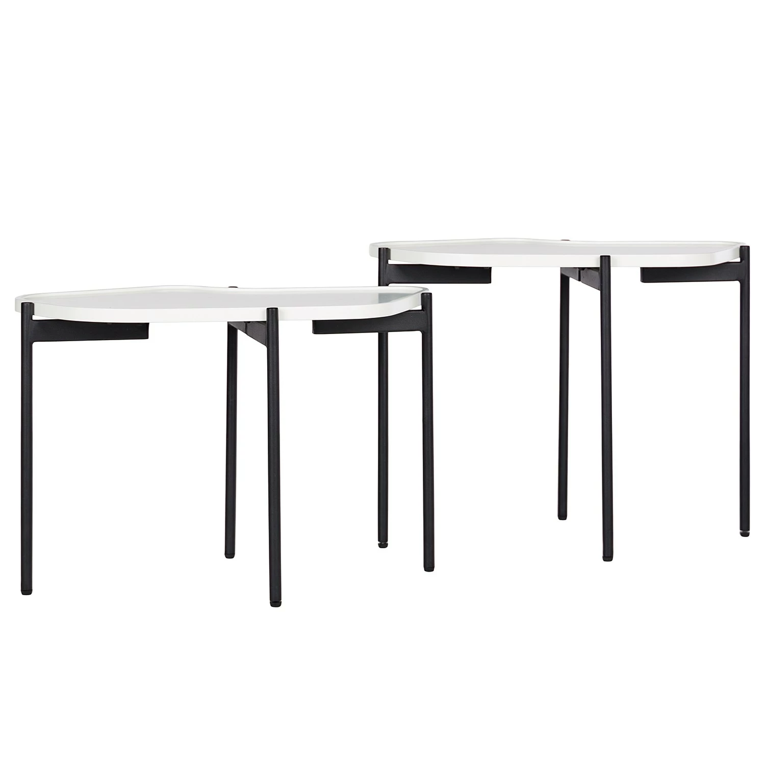 Red Living Bouts de canapé Morand (lot de 2) - Blanc 7 Red Living Bouts de canapé Morand (lot de 2) - Blanc – Image 5