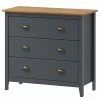 Maison Belfort Commode Rivery III - Pin massif - Anthracite