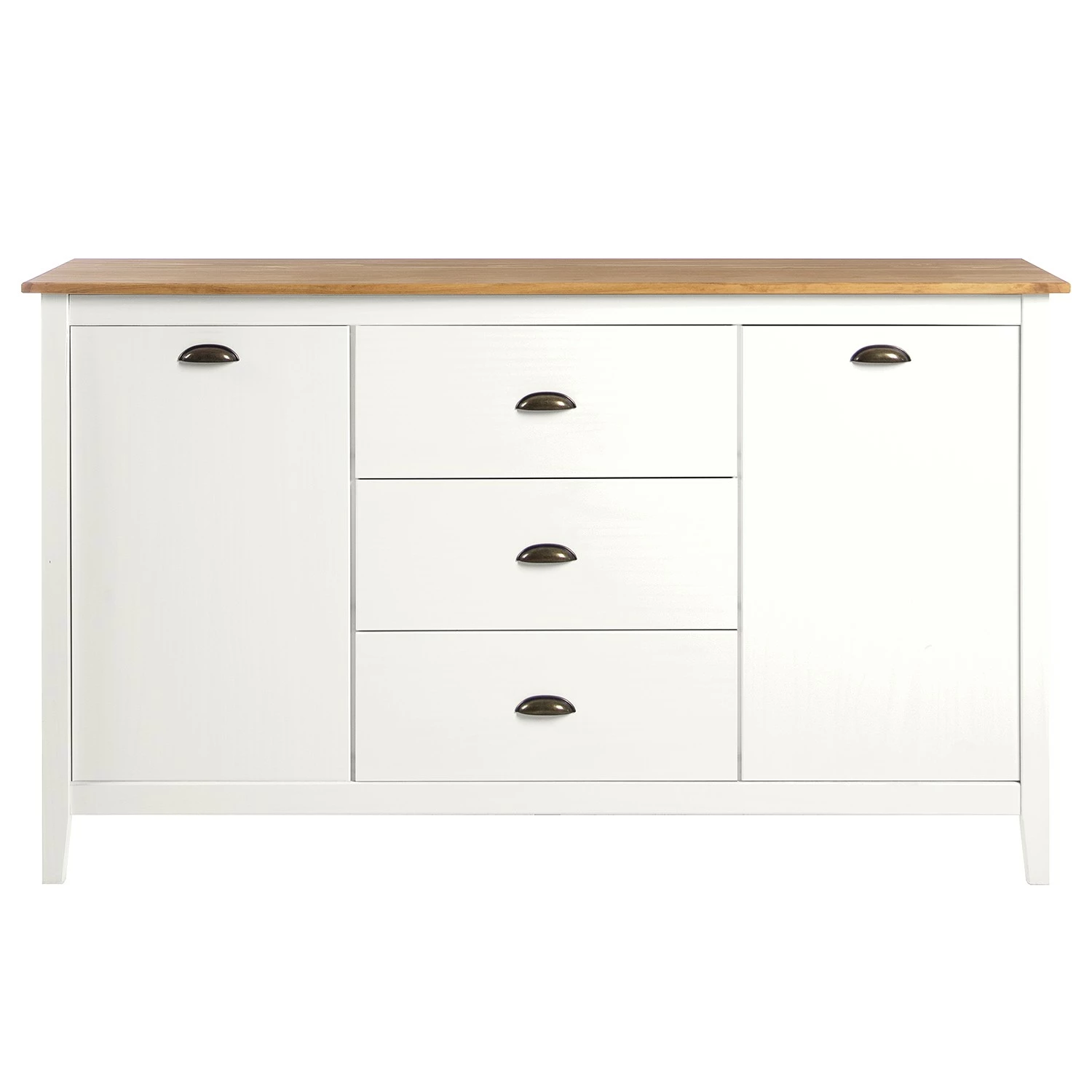 Maison Belfort Buffet Rivery III - Pin massif - Blanc 6 Maison Belfort Buffet Rivery III - Pin massif - Blanc – Image 4