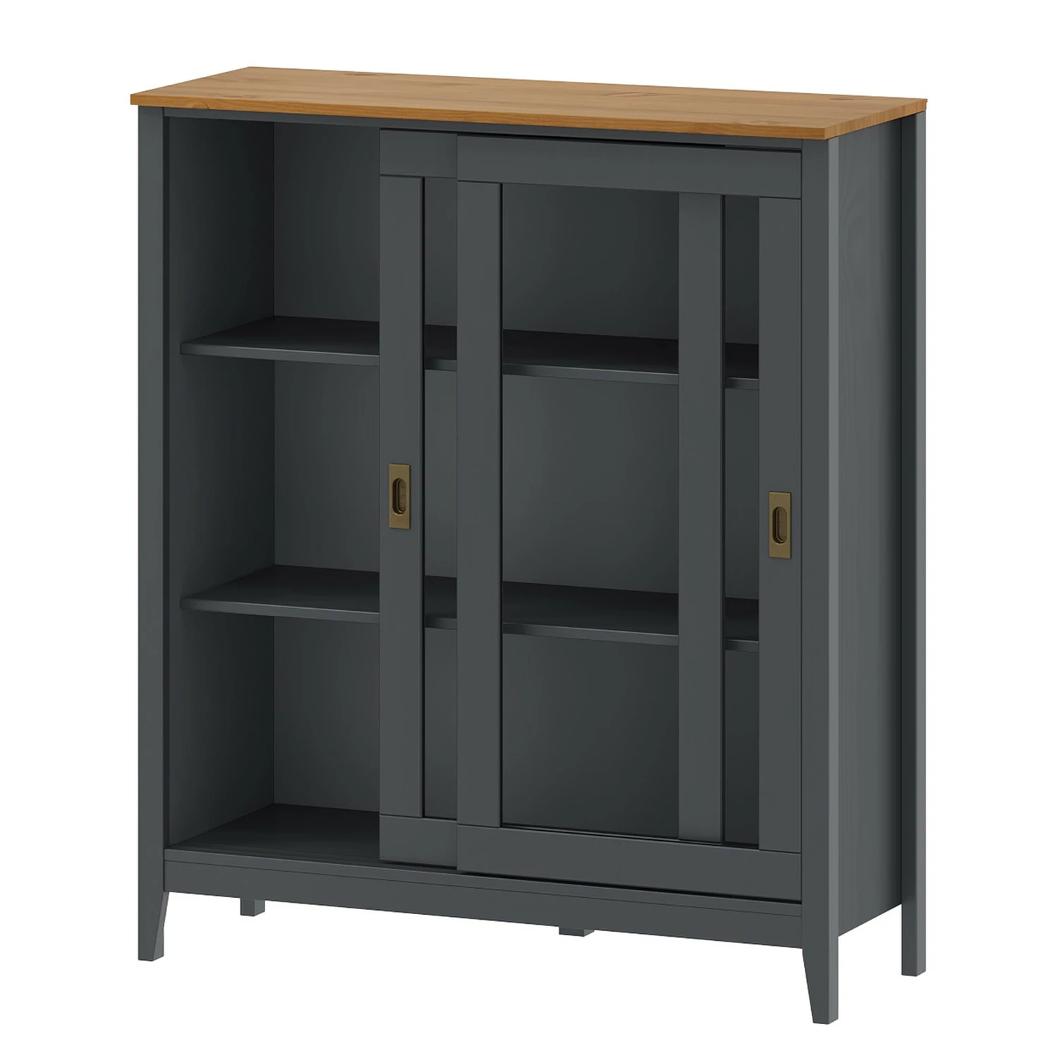 Maison Belfort Buffet Rivery IV - Pin massif - Anthracite 4 Maison Belfort Buffet Rivery IV - Pin massif - Anthracite – Image 2