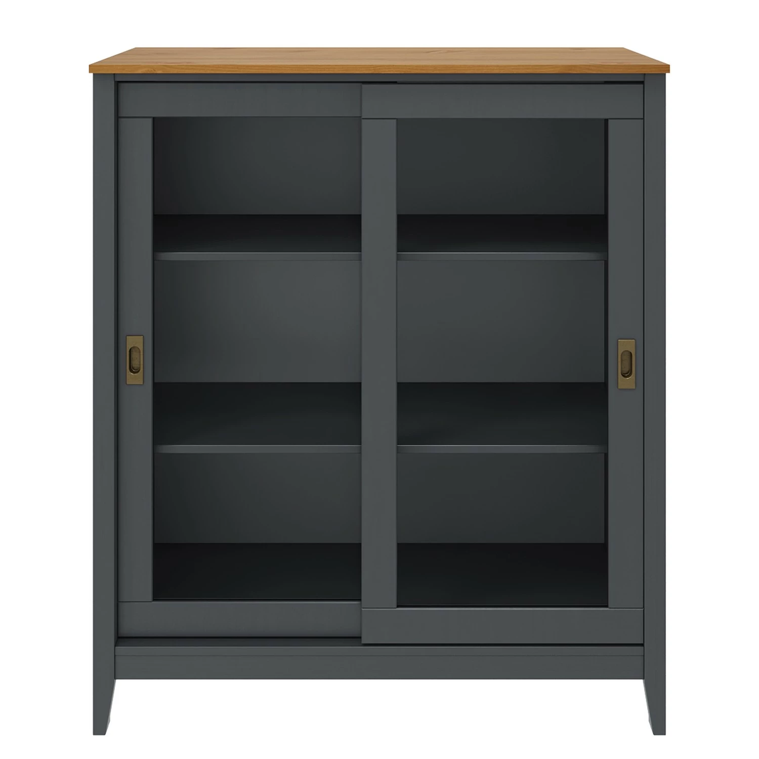 Maison Belfort Buffet Rivery IV - Pin massif - Anthracite 5 Maison Belfort Buffet Rivery IV - Pin massif - Anthracite – Image 3