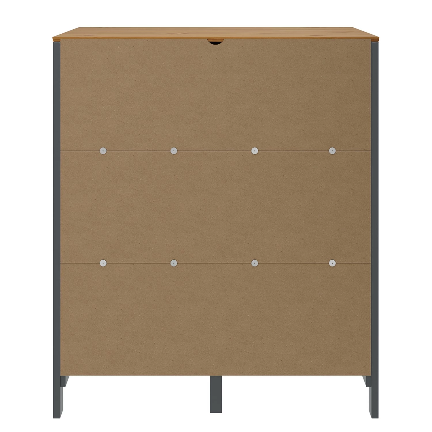 Maison Belfort Buffet Rivery IV - Pin massif - Anthracite 7 Maison Belfort Buffet Rivery IV - Pin massif - Anthracite – Image 5